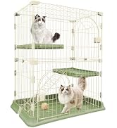 Amazon.co.jp: 猫ケージ キャットケージ 2段 スリム 大型猫用 幅76