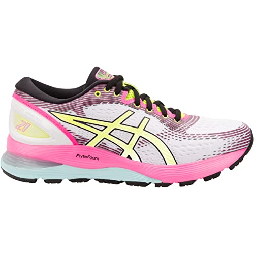 ASICS ASICS Women's Gel-Nimbus 21 Running Shoes, White/White, 6.5 Medium US