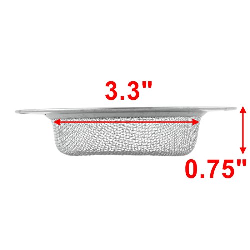 Colador para desagüe de fregadero 11.3 cm diámetro tono plata miniatura 2