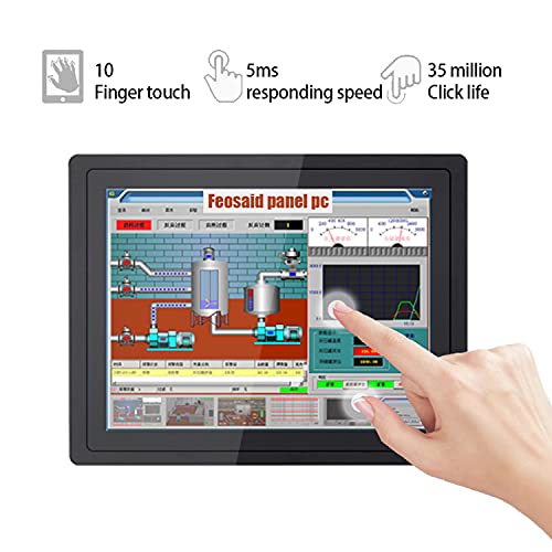 Image of 15.6 Inch Industrial Panel PC Capacitive Touch Screen 8GB Ram Win10 Pro (8GB RAM+512GB SSD, Core i5-5250U)