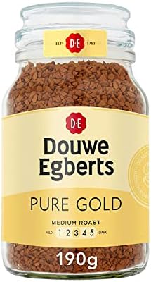 Douwe Egberts Pure Gold Instant Coffee, Medium Roast, 6.7-Ounce, 190g (Packaging May Vary)