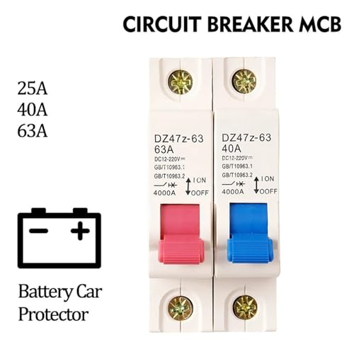 Disjoncteur de batterie de voiture 40A DZ47 DC pour protection circuit rail DIN - 2