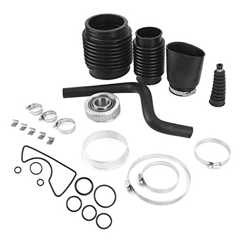 Akozon Kit di riparazione della guarnizione dello specchio di poppa per piede poppiero 30803100T1 in acciaio inossidabile e gomma con soffietto di scarico Kit di guarnizioni e guarnizioni della scatol