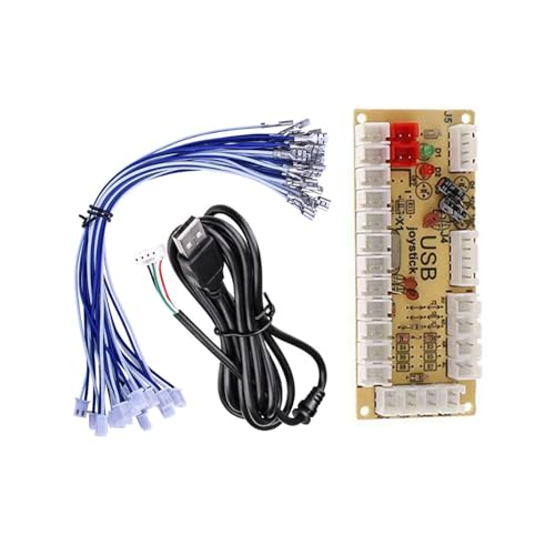ZEZEFUFU Encoder Board Zero Delay Arcade USB Encoder Board to Joystick for MAME, for JAMMA & Other PC Parts