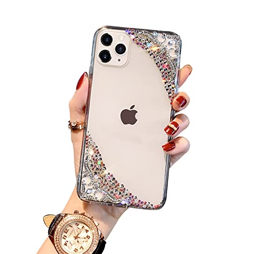 Coque diamant esthétique pour iPhone 12 Pro coque antichoc transparente - 5