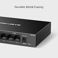 MERCUSYS MS108GS 8-Port Gigabit Netzwerk-Switch, 8 × 10/100/1000 Mbps Ports, Mehrfachinstallation Ethernet-Splitter, Auto-Negotiation, Auto-MDI/MDIX, energiesparend, Metallgehäuse, keine Konfiguration – Ansicht 4