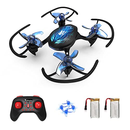 Tiny Hawk Mini Drone per Bambini Principianti, Droni Telecomandato Quadricottero RC con Modalità Senza Testa, 3D Flip, 3 Velocità Regolabile e 2 Batterie, Drone Giocattolo Regalo per Ragazzi e Ragazze