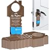 Geyoga 50 Pack Hey Neighbor Real Estate Agent Door Hanger, Brown Wood Grain
