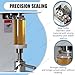 Professional Can Sealer Machine 180W Roller Seaming Tool – Leak-Proof Beverage Sealing for Coffee Shops, Juice Bars – Bottle Seamer with LCD Display, 2.17” Diameter, 7.9” Height, Steel Build(White)