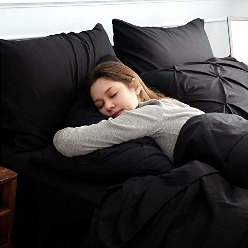 Bedsure-Bedding-Comforter-Sets-Bed-Set-Queen-Black-8-Pieces-Pintuck-Black-Bed-in-A-Bag-with-Comforters-Sheets-Pillowcases-Shams-Kids-Bedding-Set Bedsure-Bedding-Comforter-Sets-Bed-Set-Queen-Black-8-Pieces-Pintuck-Black-Bed-in-A-Bag-with-Comforters-Sheets-Pillowcases-Shams-Kids-Bedding-Set