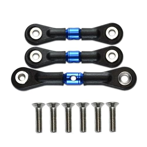 RC�����P�[�W�p�[�c Compatible With Tamiya For TT02 TT02T 1/10 RC�J�[�A�b�v�O���[�h�p�[�c�A�N�Z�T���[ �X�e�A�����O�����N���b�h �T�[�{���b�h 3��(Blue)
