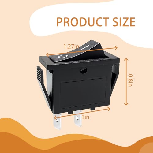 Image of HY35C 2-Pins Push Button Switch AC 125 /250V 16 /12 /10A ON /Off Rocker Switch Suitable for Household Devices