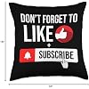 Social Media Influencer Like Subscribe Video Content Vlogger Throw Pillow