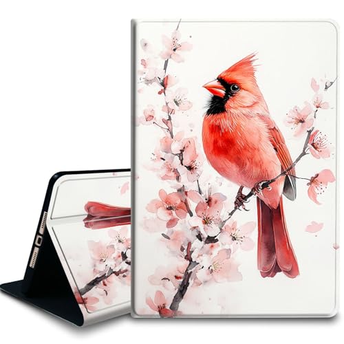 Bxgolkgd Funda para tablet Kindle Paperwhite de 6.8 pulgadas (11ª generación-2021) y Kindle Paperwhite Signature Edition, función de encendido y apagado automático, flor de cerezo cardenal