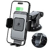 ZeeHoo Wireless Car Charger,Qi Fast Charging Auto-Clamping Car Mount,Windshield Dash Air Vent Phone