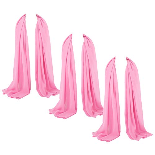 ZAKIRA Chiffon Scarf Sheer Wrap for Women Pack of 3