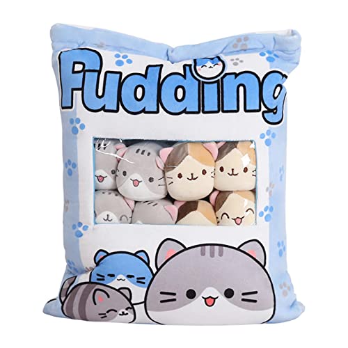 Niedliche Snack Taschen Kissen Plüschtier Pudding Plüsch Spielzeug, Weiche Wurfkissen Plüsch Puppe Kissen kreatives Spielzeug, Geschenke für Teenager, Mädchen, Kinder Cover