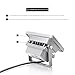 warmoon LED Flood 10W Daylight White 6500K Outdoor Spotlight IP65 Waterproof Security Lights with US 3-Plug