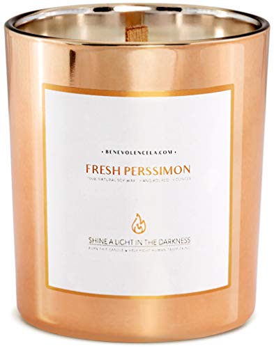 Premium Fresh Persimmon Scented Candles for Home, Sweet Scented Candle, All Natural Soy