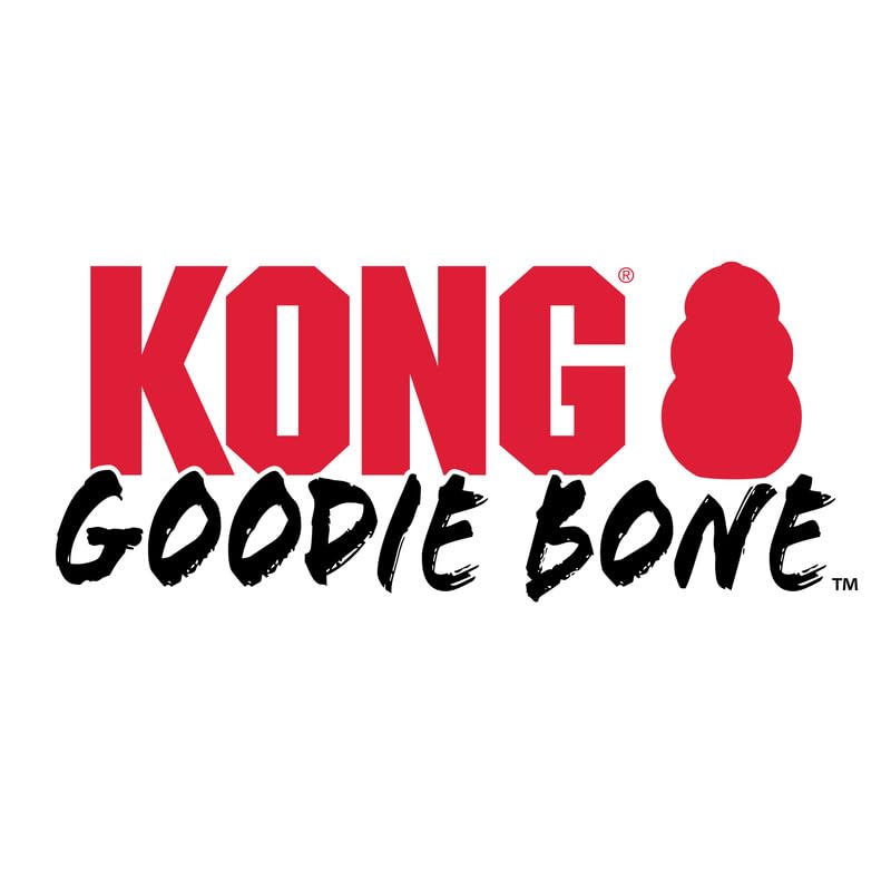 KONG Extreme Goodie Bone Medium 2-Pack - Ultra-langlebiges Hundespielzeug aus Gummi für Power-Kauer - Robustes Kauspielzeug für mittelgroße Hunde - Schwarz