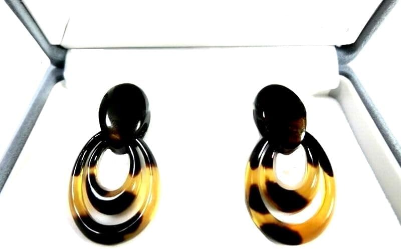 【創業明治七年べっ甲の菊池セール中】本べっ甲２連上甲ピアス No４８１ 【全商品セール中】