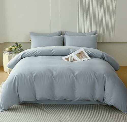Houseri Light Blue Cal King Comforter Set - Modern Blue Bedding - Cali King Size - Quilts Included