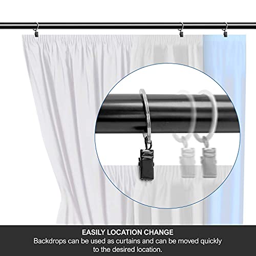 Limostudio 10 Ft. Wide Adjustable Backdrop Stands Kit, Photography Video Studio Background Support System Structure Frame With Photo Clips, Clamps, Sand Bag, Carry Bag, Agg2348 #TOP3