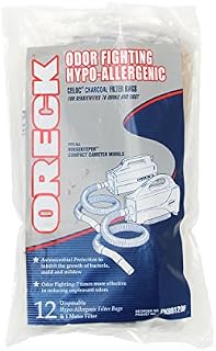 Oreck Odor Fighting Hypo-Allergenic PKBB12OF Handheld Vacuum Cleaner Bag Replacements, 12 Count
