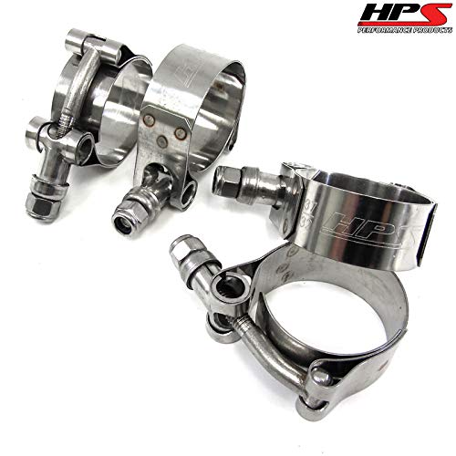 Hps Performance Stainless Steel T-Bolt Hose Clamp, Fit 1-3/16" Id Hose Sstc-38-43 Polish 1.50"-1.69" (38Mm-43Mm) #TOP1