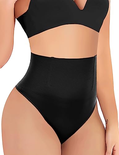 Image of Werena Tummy Control Thong Shapewear for Women Seamless Shaping Novelty Thong Panties Body Shaper Underwear