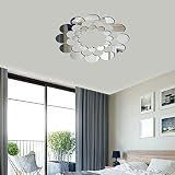 Top Ceiling Light Acrylic Decorative Mirror Wall Sticker,Flower Acrylic Mirror Wall Sticker for Livi