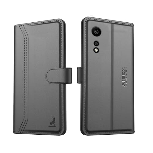 Image of AIBEX Compatible for Oppo A78 4G Flip Cover Leather Finish | Inside TPU with Card Pockets | Wallet Stand | Complete Protection Flip Case - Black