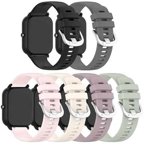 E ECSEM Straps Compatible for AKUMAKA G39 Bands Soft Silicone Sport Waterproof Quick Release Wristbands for AKUMAKA G39 Smartwatch Accessories, Soft and Durable Cover