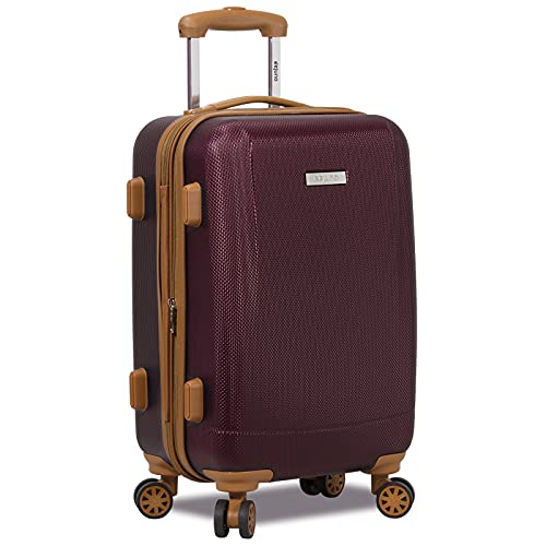 Dejuno Legion New Generation 3-pc Hardside Spinner TSA Combination Lock Luggage Set, Burgundy (25DJ-8242-Burgundy)2