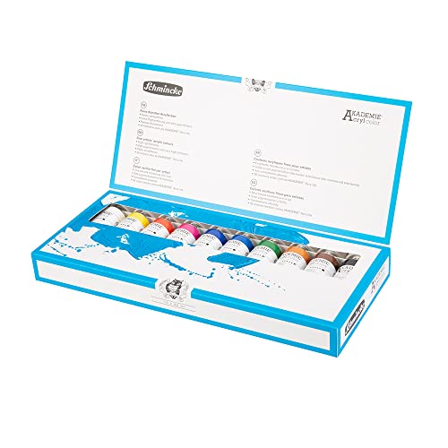 Schmincke - AKADEMIE® Acrílico, 10 tubos de 60 ml, 76 760 097,...