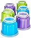 Ibili 756500 Set mit 6 Geleeformen (Blister), Kunststoff, mehrfarbig, 7,5 x 7,5 x 6,1 Zentimeter