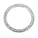 Fengfang Crystal Rhinestone Car Bling Sticker Ring Emblem, Auto Start Engine Ignition Key & Button Bling (Silver)