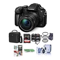 Panasonic Lumix DMC-G85 Mirrorless Camera with 12-60mm F/3.5-5.6 Lumix G Vario Power OIS Lens, Black - Bundle with Bag
