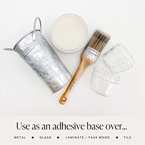 Clear Bonding Primer - Chalk Style Furniture Paint Surface Prep Clear Primer Base Coat - Adhesive Furniture & Decor Primer For Laminate, Glass, Metal, Oil-Based Paint Or Stain - Pint (16 Oz) #TOP2