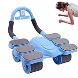 Rueda de rodillos Ab - Rodillo Ab con asas antideslizantes | Máquina automática de rodillo Ab de fitness de rebote | Ejercicio abdominal Roller Home Gym Ejercicio abdominal para abdomen, espalda