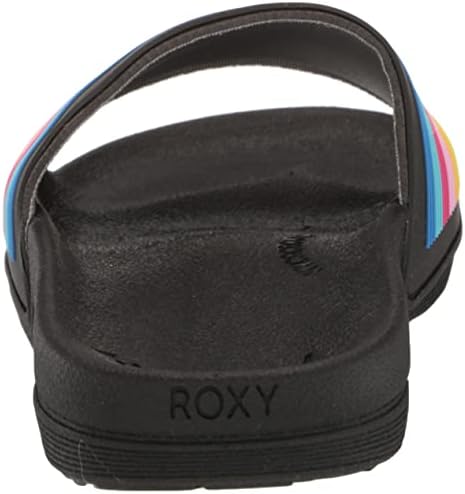 Roxy Girls RG Slippy Slide Sandal, Black Multi, 13 Big Kid | Image 2