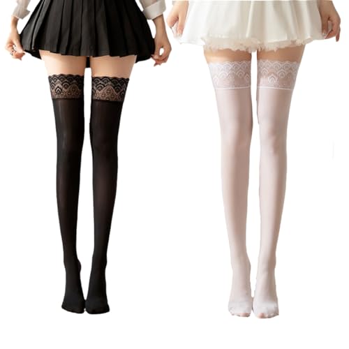 Bas de cuisse en dentelle achard pour sublimer une tenue de soirée en grande taille