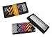 Bundle Monster 5pc Mens Trendy Fashion Business Solid, Woven, Stripes Necktie Tie Mixed Set 1 - Skinny Tie 2" Wide