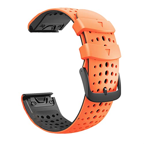 26mm �V���R�����X�g�o���h Garmin Fenix 6�A6xPro�A5x�A5 Plus/Forerunner 935 GPS MK1 D2 �N�C�b�N�����[�X EasyFit �E�H�b�`�X�g���b�v
