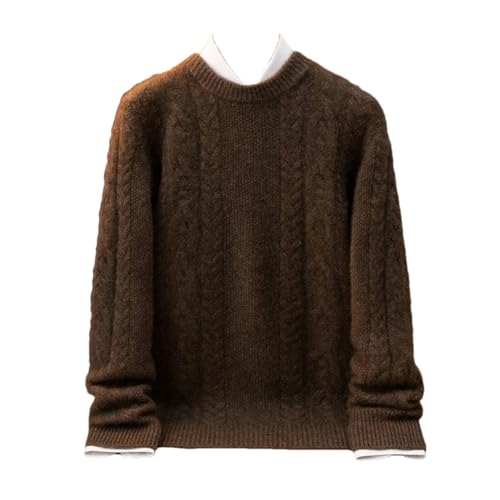 Men’S Long Sleeve Knit Basic Sweaters Slim Warm Knit Solid Color Long Sleeve Crew Neck Sweater Knitted Jumper
