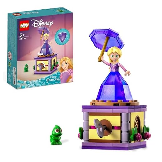 LEGO Disney Princesas Rapunzel Bailarina, Mini Muñeca de Enredados, Vestido de Diamante y Figura de Pascal, Juguete para Construir para Niñas y Niños de 5...