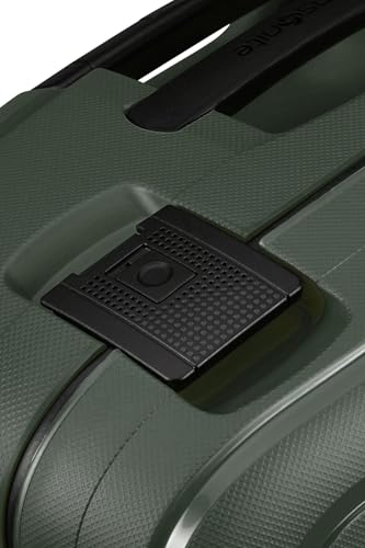 Samsonite S'Cure Renewed - Hartschalenkoffer 75 cm, Groß, Check-in Koffer mit Dreipunkt-Verschluss, Leicht, 4.60 KG, 102 L, Grün (Dark Green)