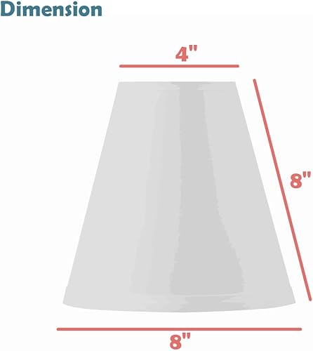 Miniatura 5 de Aspen Creative 32168 Pantalla de lámpara de construcción de araña con forma de imperio de transición en rojo ladrillo, (4 x 8 x 8 pulgadas)