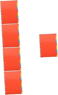MAGICLULU 15 Conjuntos De Divisor De Índice A4 Etiquetas Coloridas A6 Notebook Profissional Divisor De Cartão De Índice Divisor De Bloco De Notas Divisores Para Fichários De Plástico