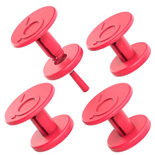 Replacement Buttons for Bogg Bag Handle Strap – Hard Plastic 3D “b” Rivets Match New Bogg Bag Style – You Red My Mind Color Fits Original, Baby, and Bitty Totes – Durable Replacement Accessories